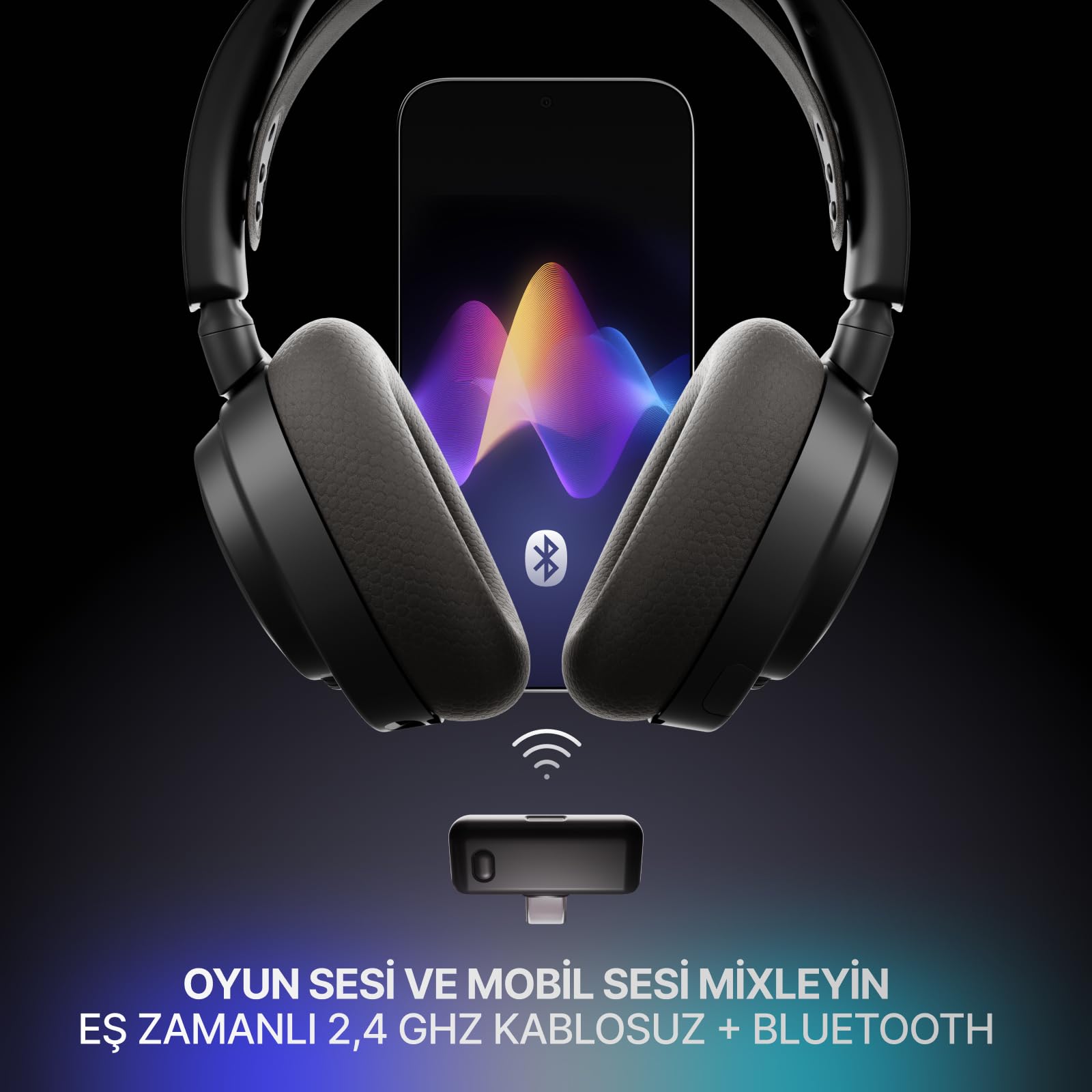 SteelSeries Arctis Nova 7 Gen 2 Wireless Oyun Kulaklığı - Siyah